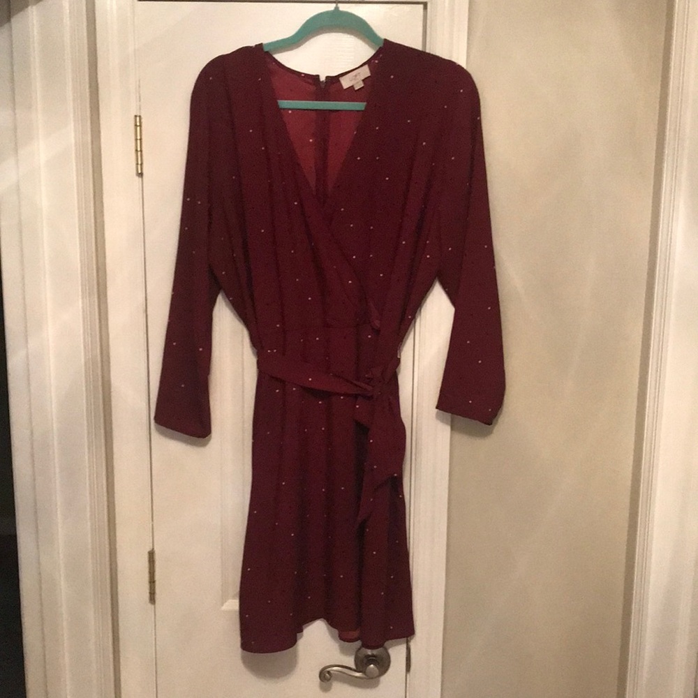 Loft dress zipper back size 16 like new